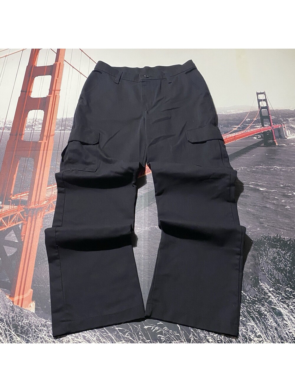 Red Kap Cargo Pants Mens 30x32 Black Relaxed Fit Straight Leg Workwear Pockets